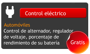 Control eléctrico de automóviles. Alternador, regulador de voltaje, rendimiento de batería